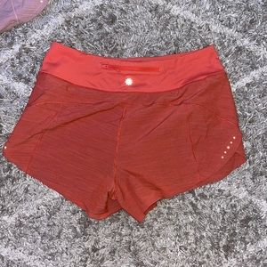 Orange ATHLETA shorts